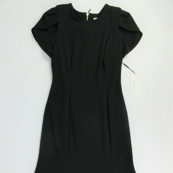NWT $134 Calvin Klein Womens 4 Flounce Dress - Picture 6 of 10